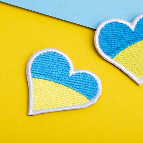 Velcro chevron Heart frame 6x6.5 cm, фото 1