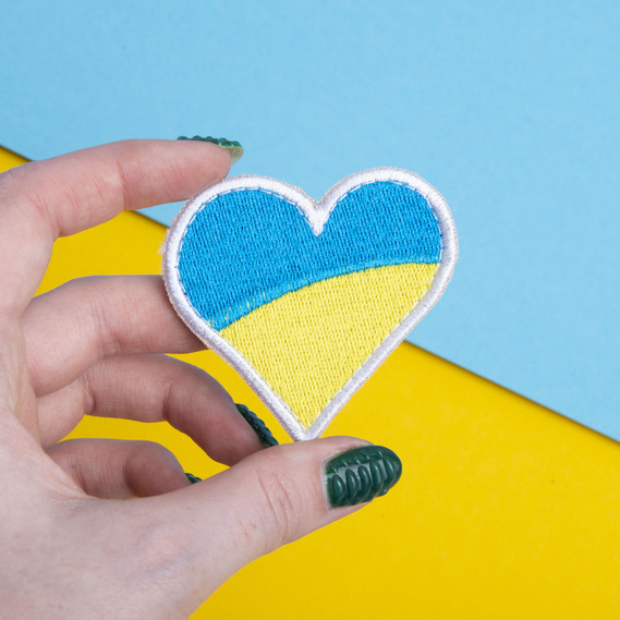 Velcro chevron Heart frame 6x6.5 cm, фото 4