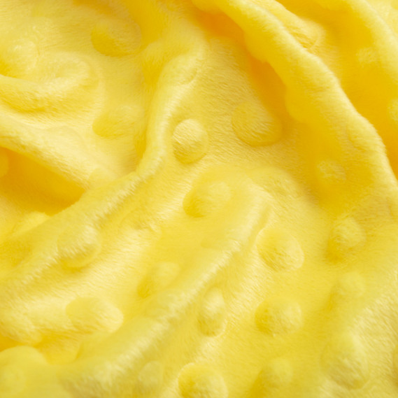 Тканина плюш Minky Dot жовтий, фото 2