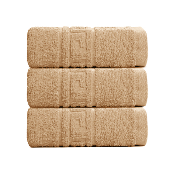 Рушник махровий Версаче 35х60 см беж, фото 1 Рушник махровий Версаче 35х60 см беж, фото 1