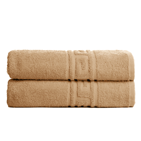 Terry towel Versace 70x135 cm беж, фото 1