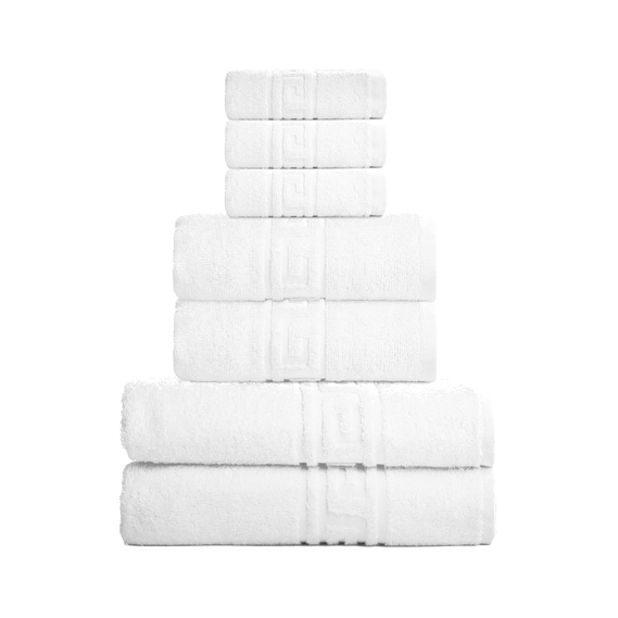 Terry towel Versace 70x135 cm білий, фото 4