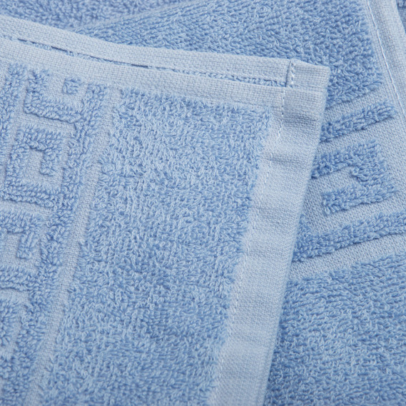 Terry towel Versace 70x135 cm блакитний , фото 2