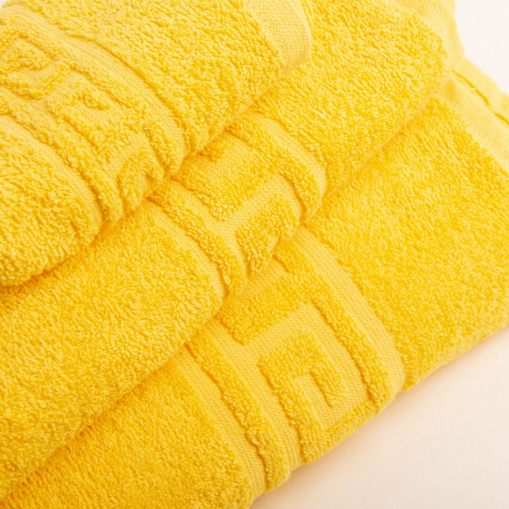 Terry towel Versace 70x135 cm жовтий, фото 2
