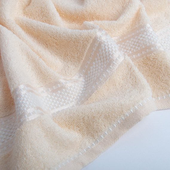 Полотенце махровое хлопок София TM IDEIA 50х85 см крем , фото 5