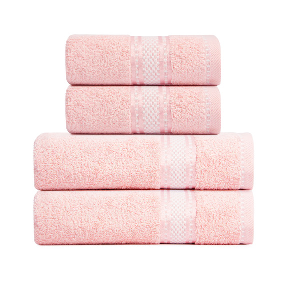 Terry jacquard towel TM IDEIA 50х85 cm рожевий, фото 4
