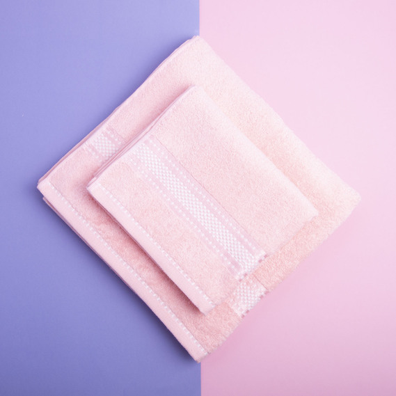 Terry jacquard towel TM IDEIA 50х85 cm рожевий, фото 6