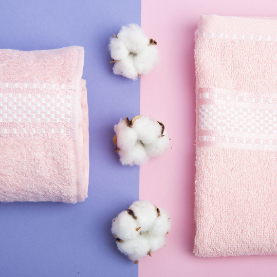 Terry jacquard towel TM IDEIA 50х85 cm рожевий, фото 8