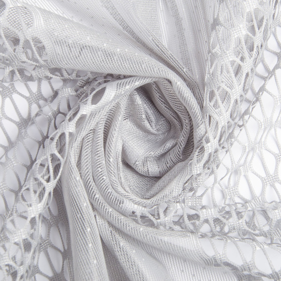 Ткань тюль жаккард Соты S-0793 сіра, фото 1 Ткань тюль жаккард Соты S-0793 сіра, фото 1
