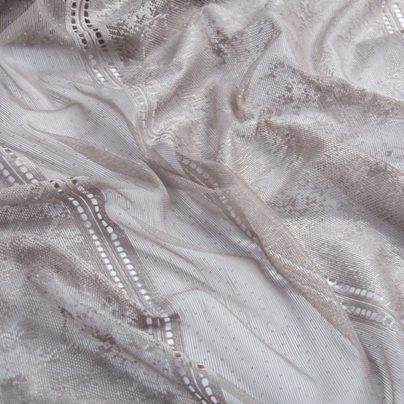 Тюль жакард V-4 капучино, фото 2 Тюль жакард V-4 капучино, фото 2