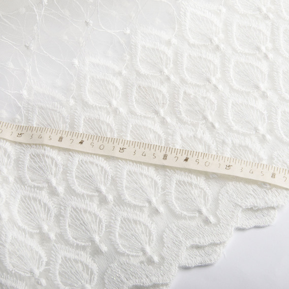 Тюль сітка з вишивкою V-065 ecru, фото 3 Тюль сітка з вишивкою V-065 ecru, фото 3