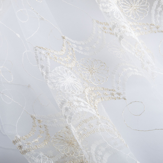 Тюль сетка с вышивкой V-125 altin , фото 2 Тюль сетка с вышивкой V-125 altin , фото 2