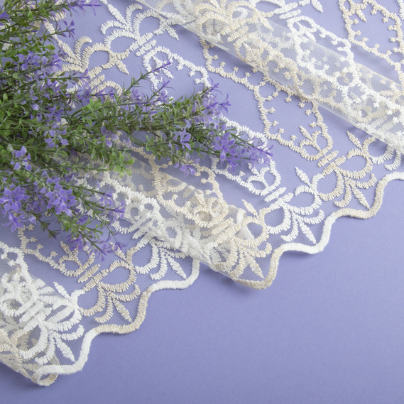 Тюль сетка с вышивкой V-023 altin , фото 3 Тюль сетка с вышивкой V-023 altin , фото 3