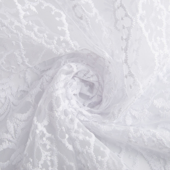 Тюль сетка с вышивкой V-040 beyaz, фото 1 Тюль сетка с вышивкой V-040 beyaz, фото 1