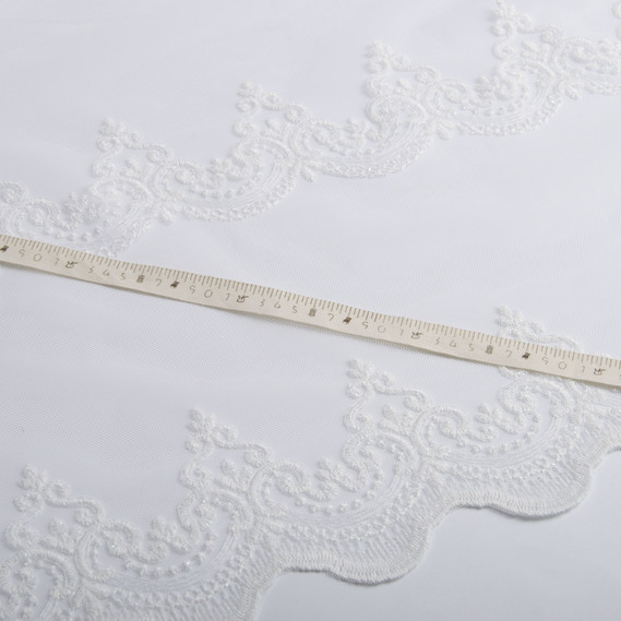 Тканина тюль-фатин з вишивкою beyaz , фото 4 Тканина тюль-фатин з вишивкою beyaz , фото 4