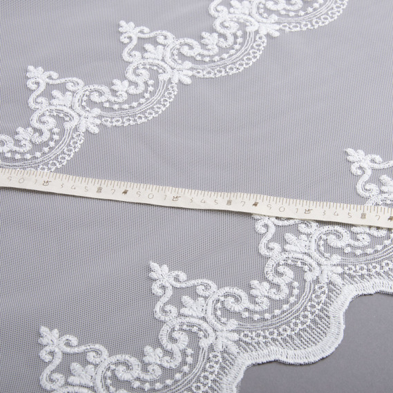 Тканина тюль-фатин з вишивкою fikse, фото 4 Тканина тюль-фатин з вишивкою fikse, фото 4