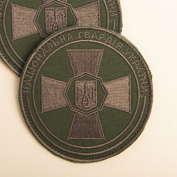 Velcro patch for the National Guard of Ukraine, 8.5 cm, фото 4