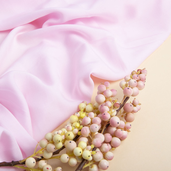 Тканина плательна КРІСТЕЛЬ 110 г/м2 рожева, фото 3