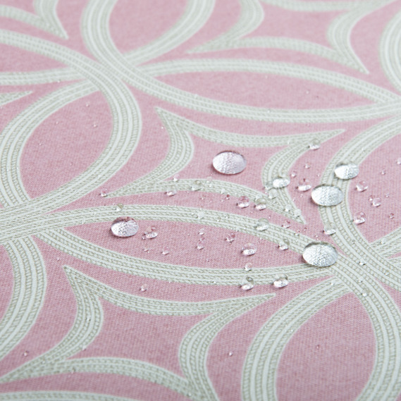 Тканина декоративна Візерунок з водовідштовхувальним просоченням V-26 рожева, фото 2 Тканина декоративна Візерунок з водовідштовхувальним просоченням V-26 рожева, фото 2