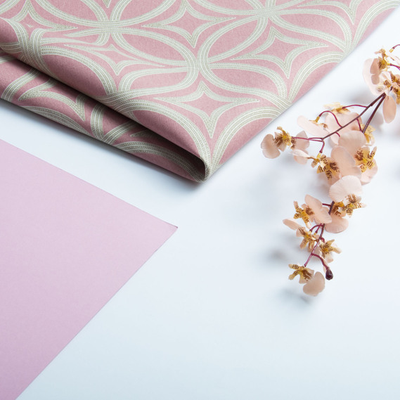 Тканина декоративна Візерунок з водовідштовхувальним просоченням V-26 рожева, фото 3 Тканина декоративна Візерунок з водовідштовхувальним просоченням V-26 рожева, фото 3