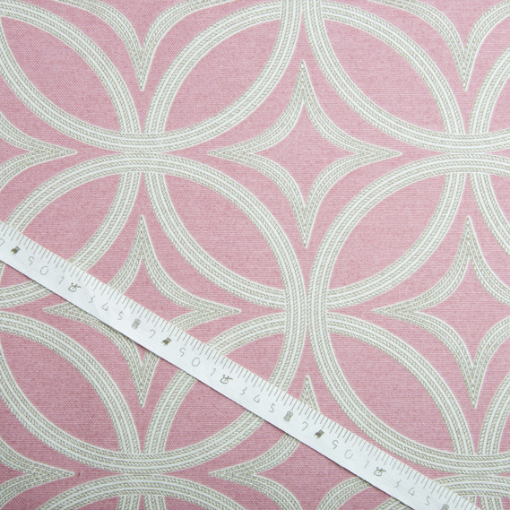 Тканина декоративна Візерунок з водовідштовхувальним просоченням V-26 рожева, фото 4 Тканина декоративна Візерунок з водовідштовхувальним просоченням V-26 рожева, фото 4