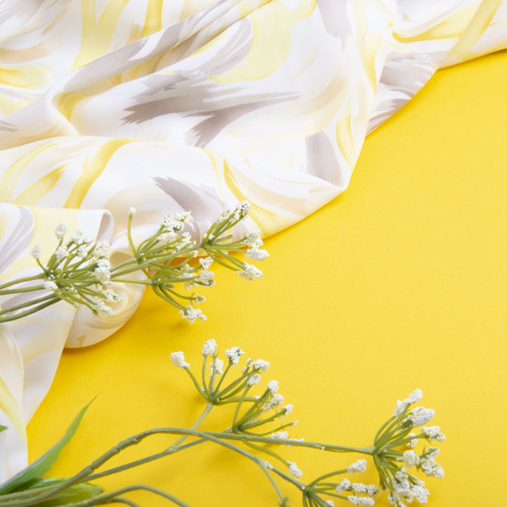 Ткань плательная Super Soft акварель жовта, фото 3