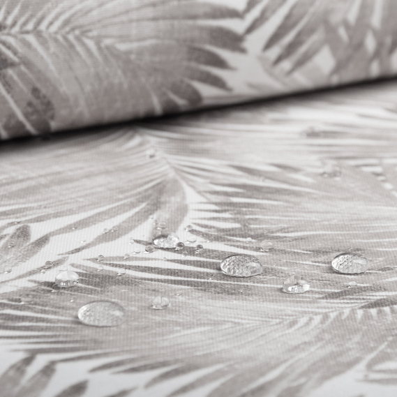 Тканина декоративна Папороть бавовна з водовідштовхувальним просоченням для скатертин, штор, декору V-10 беж, фото 3