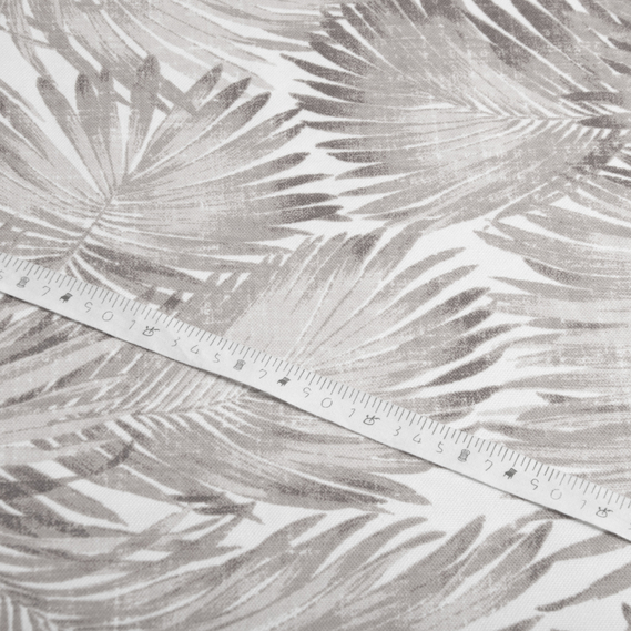 Тканина декоративна Папороть бавовна з водовідштовхувальним просоченням для скатертин, штор, декору V-10 беж, фото 5