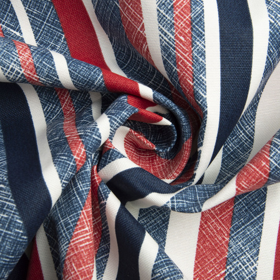 Тканина декоративна Смуга бавовна з водовідштовхувальним просоченням для скатертин, штор, декору V-01 червона, фото 1 Тканина декоративна Смуга бавовна з водовідштовхувальним просоченням для скатертин, штор, декору V-01 червона, фото 1