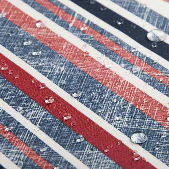 Тканина декоративна Смуга бавовна з водовідштовхувальним просоченням для скатертин, штор, декору V-01 червона, фото 3 Тканина декоративна Смуга бавовна з водовідштовхувальним просоченням для скатертин, штор, декору V-01 червона, фото 3