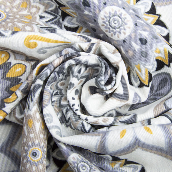 Тканина декоративна Коло з водовідштовхувальним просоченням V-01 сіра, фото 1 Тканина декоративна Коло з водовідштовхувальним просоченням V-01 сіра, фото 1