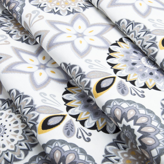 Тканина декоративна Коло з водовідштовхувальним просоченням V-01 сіра, фото 2 Тканина декоративна Коло з водовідштовхувальним просоченням V-01 сіра, фото 2