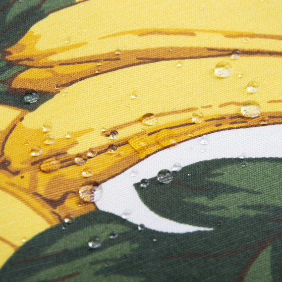 Тканина декоративна бавовна з водовідштовхувальним просоченням, для скатертин, штор, декору банан, фото 3