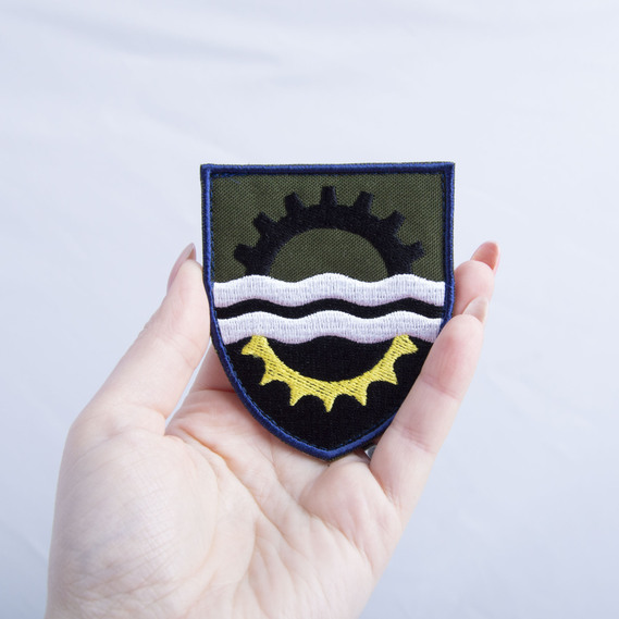 Шеврон на липучці 145 окремий ремонтно-вiдновлювальний полк Командування Сил логістики ЗСУ 7х8 см, фото 2