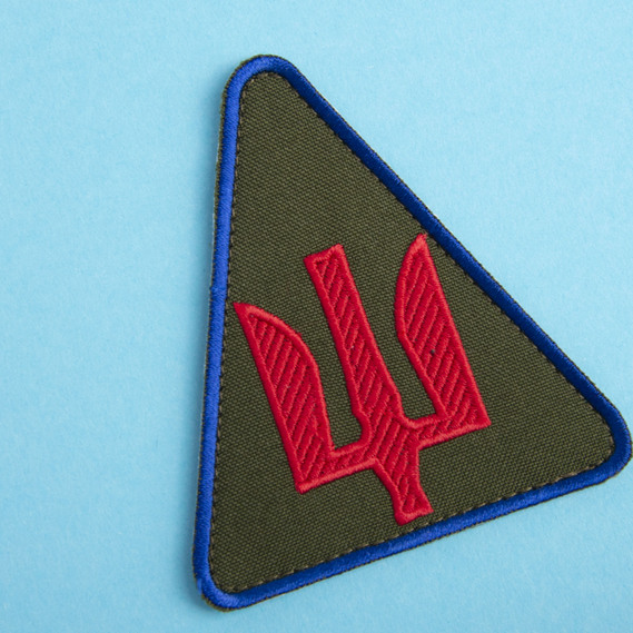 Шеврон на липучці Зенитно-ракетних і авіаційних військ України 8х9 см хакі, фото 4