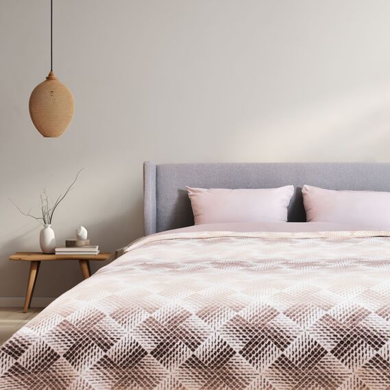 Плед покривало Kassandra 150x200 см бавовняне TM IDEIA шахи сірий, фото 1 Плед покривало Kassandra 150x200 см бавовняне TM IDEIA шахи сірий, фото 1