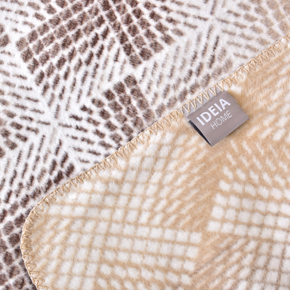 Плед покривало Kassandra 150x200 см бавовняне TM IDEIA шахи сірий, фото 5 Плед покривало Kassandra 150x200 см бавовняне TM IDEIA шахи сірий, фото 5