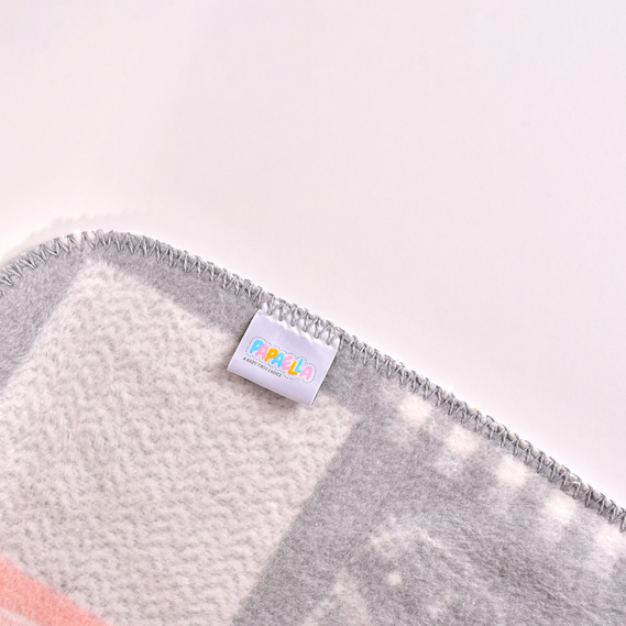 Плед детский хлопок BABY ТM PAPAELLA 90х120 см киця рожева, фото 8