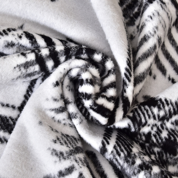 Плед покрывало Kassandra 200x220 см хлопковое TM IDEIA чорний, фото 3