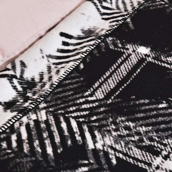 Плед покрывало Kassandra 200x220 см хлопковое TM IDEIA чорний, фото 4