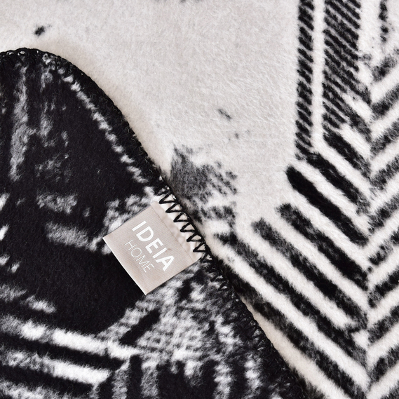 Плед покрывало Kassandra 200x220 см хлопковое TM IDEIA чорний, фото 5