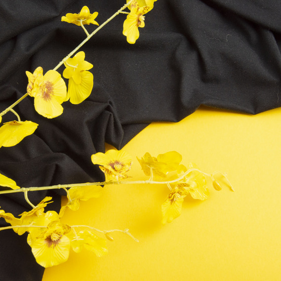 Fabric jersey 180 g/m2 cotton чорний, фото 3 Fabric jersey 180 g/m2 cotton чорний, фото 3