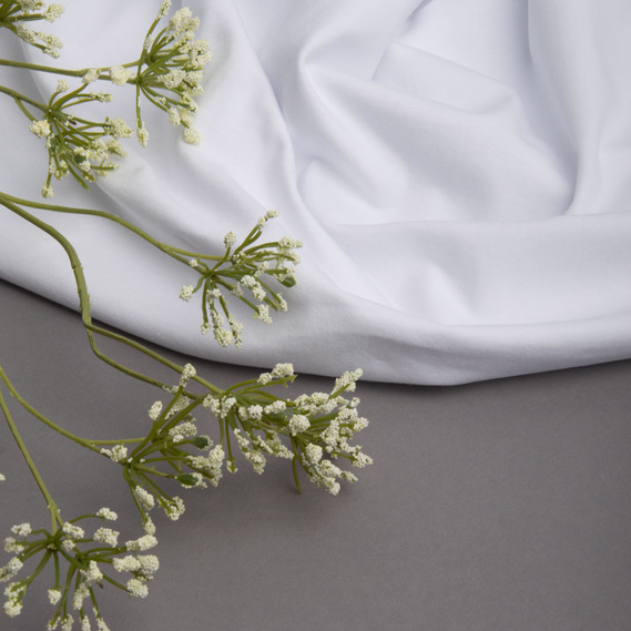 Тканина трикотаж 180 гр/м2 бавовна біла, фото 3 Тканина трикотаж 180 гр/м2 бавовна біла, фото 3