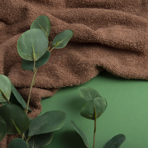 Terry cloth cotton 430 g/m2 т/беж, фото 3