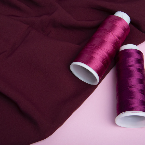 Dress fabric Wave crep божолє, фото 2