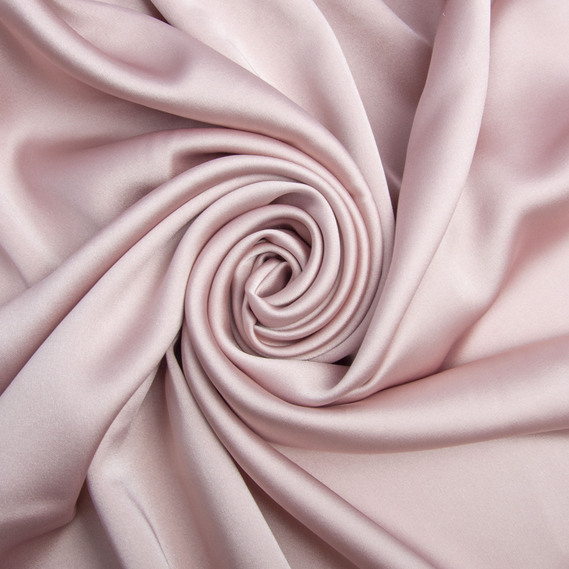 Тканина костюмна SCARLETT light, 145 см, 260 гр/м2, блискуча тканина, тканина для вечірньої сукні, атласна тканина, шовкова тканина пудра, фото 1