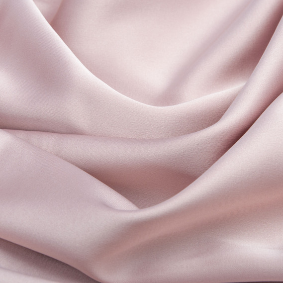 Тканина костюмна SCARLETT light, 145 см, 260 гр/м2, блискуча тканина, тканина для вечірньої сукні, атласна тканина, шовкова тканина пудра, фото 2