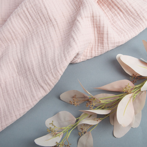 Fabric Muslin cotton 4-layer пудра, фото 3