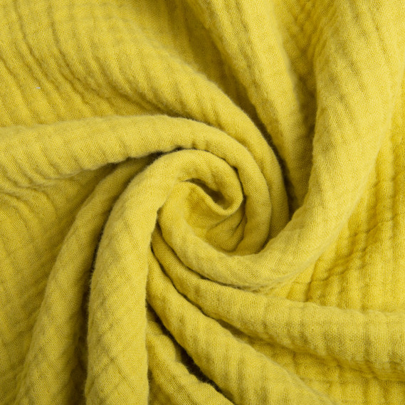 Fabric Muslin cotton 4-layer гірчиця, фото 1 Fabric Muslin cotton 4-layer гірчиця, фото 1