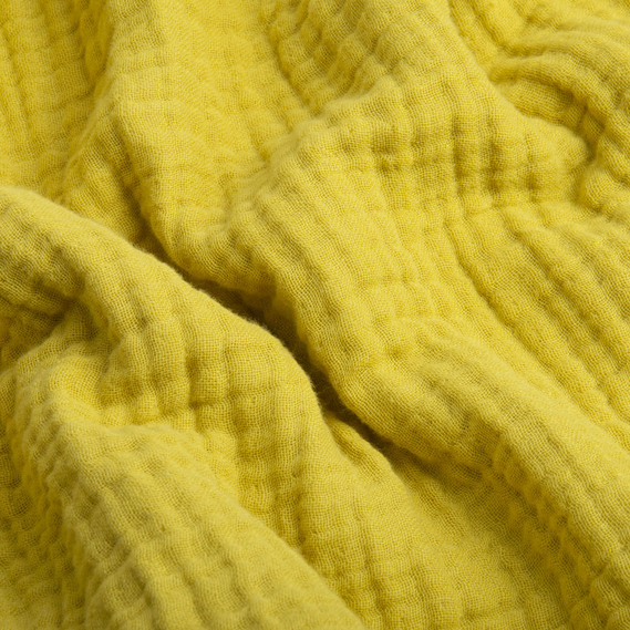 Fabric Muslin cotton 4-layer гірчиця, фото 2 Fabric Muslin cotton 4-layer гірчиця, фото 2